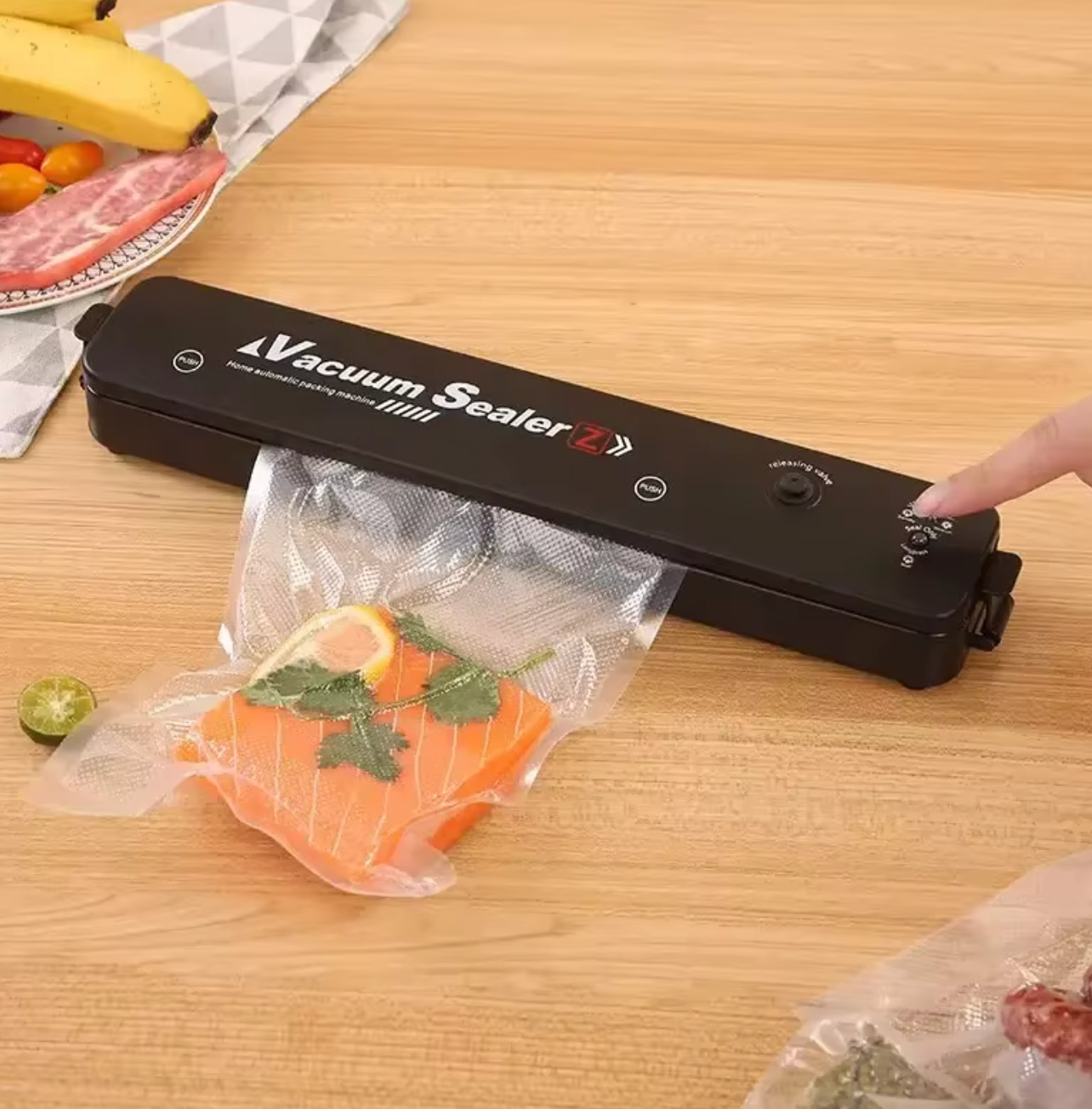 🛡️ SELLADOR AL VACÍO PROFESIONAL: PROTEGE Y CONSERVA TU COMIDA 🍎🥩