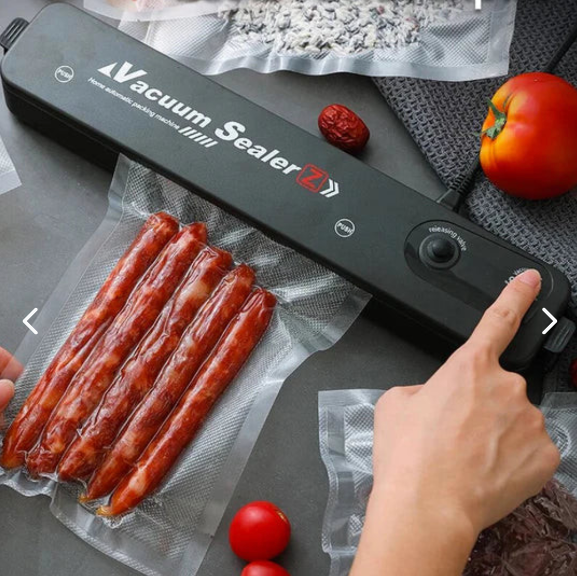 🛡️ SELLADOR AL VACÍO PROFESIONAL: PROTEGE Y CONSERVA TU COMIDA 🍎🥩