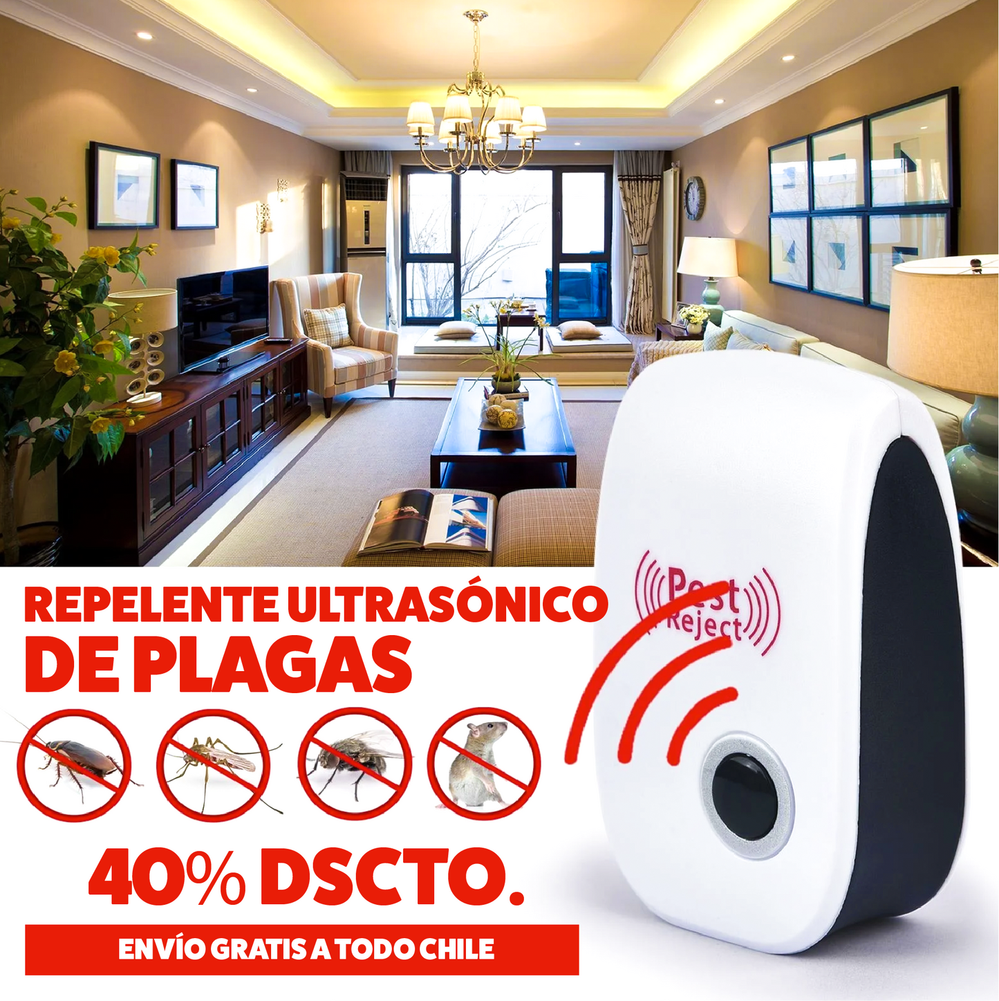 🔴 REPELENTE PRO ® PARA RATONES E INSECTOS 🐀🕷️🦟